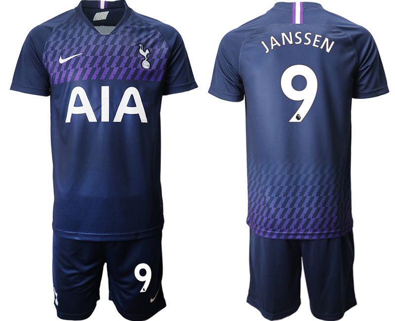 Men 2019-2020 club Tottenham Hotspur away #9 blue Soccer Jerseys